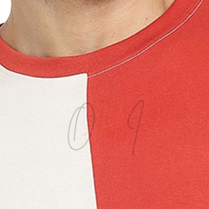 เสื้อยืดคอกลมแขนสั้นระบายอากาศลายกราฟิกผูกสีบล็อกลำลองสำหรับผู้ชาย - Product Image 3