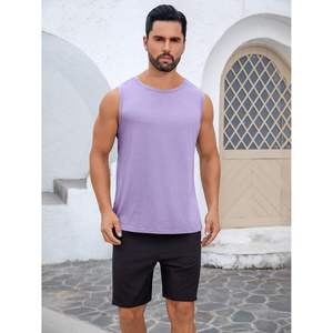 2025 camisetas sin mangas para hombres, camiseta cortada de entrenamiento con capucha para verano, camisetas atléticas para gimnasio de playa - Product Image 5