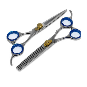 Professional Japanese Steel Hair Cutting Trimming Scissor <b>Set</b> Smooth Cutting <b>Razor</b> Blade Shears - Product Image 1