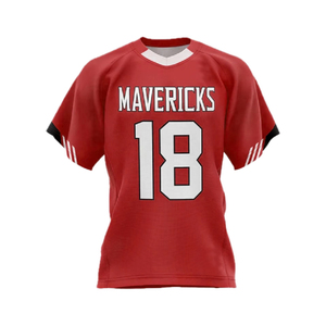 เสื้อฟุตบอลอเมริกันสั่งทำพิเศษ ระบายอากาศได้ดี แห้งเร็ว ป้องกันแบคทีเรีย คุณภาพพรีเมียม เสื้อและชุดแข่งแบบกำหนดเองได้ - Product Image 6