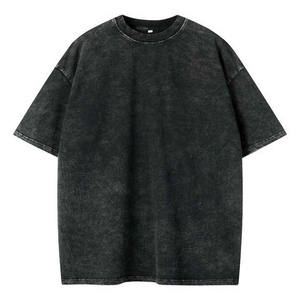 Camiseta con efecto lavado ácido para hombre, camisetas vintage personalizadas a precio de mayoreo con calidad económica y los mejores servicios OEM. - Product Image 2