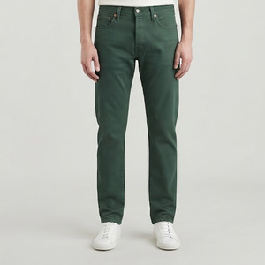 SAAR INDUSTRIES Jeans en denim vert pour homme, coupe classique, coton mi-lourd, décontracté, pour l'hiver, séchage rapide - Product Image 2