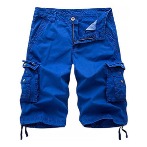 Shorts décontractés pour hommes en polyester/coton, sublimation, col rond, longueur courte, 220 grammes, logo personnalisé imprimé, couleur unie, design vierge - Product Image 2