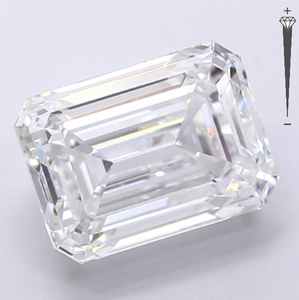 Diamant de laboratoire certifié IGI 5,01 carats taille émeraude couleur D clarté VVS2 767602413 ROYAL GEMS pour la fabrication de bijoux - Product Image 4