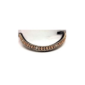 Frontaleras de Cuero Acolchadas para Caballo, de Todas las Formas, con Canal Vacío - Product Image 6