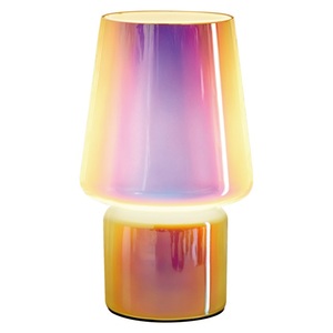 Modern LED Rechargeable Hotel Use <b>Table</b> <b>Lamp</b> Battery Powered Touch Control Cordless Dimmable Pink Clear <b>Glass</b> <b>Shade</b> Portable - Product Image 3