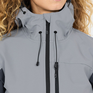 Chaqueta Cortavientos Impermeable de Moda para Mujer, Cuello Alto, Cierre de Cremallera, Capucha, Tejido de 3 Capas de Alta Calidad - Product Image 6