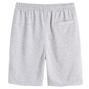 Shorts Bermuda en coton gris pour homme avec cordon de serrage à la taille et poches, style décontracté - Product Image 5