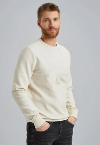 Sweat-shirt à col rond personnalisé en coton 100% imprimé numériquement pour l'hiver, couleur beige clair, en molleton doux, décontracté, pour hommes et femmes - Product Image 4