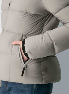 Veste matelassée pour homme CONX OEM avec logo personnalisé, fermeture éclair imperméable, poche pour téléphone, doublure en microfleece antibactérien, doublure en coton, softshell - Product Image 2