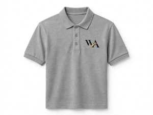Chemise de golf pour homme, noire, à manches courtes, en tricot uni, respirante, avec logo brodé, boutonnée - Product Image 5