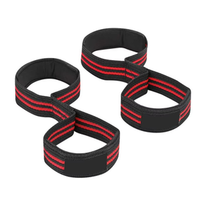 Nuevas correas de nailon personalizables en forma de 8, acolchadas con neopreno, ligeras, antideslizantes, ajustables, de alta elasticidad, con cierre a presión. - Product Image 1