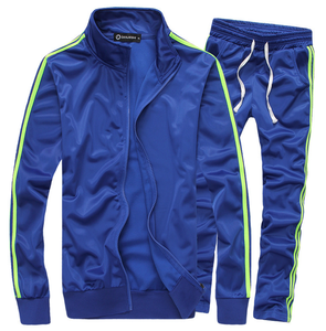 Conjuntos Deportivos de Poliéster Sólido para Hombre, Venta al Por Mayor Directa de Fábrica, Ropa Deportiva, Trajes para Correr, Ropa Atlética Informal a la Moda - Product Image 4