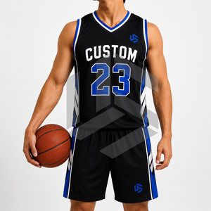 Conjuntos de Uniformes de Baloncesto Estampados Más Vendidos, Logotipo/Color Personalizables, Conjunto de Uniforme de Baloncesto Personalizado, Jersey de Baloncesto Sublimado - Product Image 1