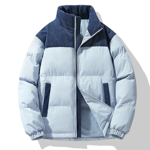 Wholesale Golden Weather <b>Man</b> Varsity Hooded Reversible Eco-Friendly Waterproof Windproof Breathable Woven <b>Winter</b> Bubble Jacket - Product Image 3