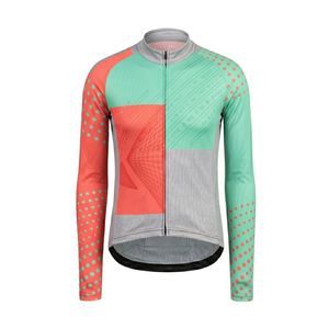 Maillot de cyclisme sans manches coupe-vent personnalisé, imprimé géométrique multicolore, unisexe, adultes, polyester, vêtements de sport - Product Image 3