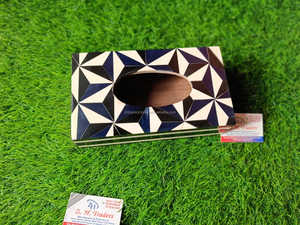 Boîte à mouchoirs en nacre Abnole moderne Boîte à mouchoirs pour la maison Cuisine ou restaurant Accessoire de table à manger et vadrouille en bois Boîtes à mouchoirs - Product Image 6