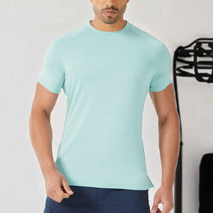 T-shirt Homme Tricoté 100% Coton Imprimé Décontracté Manches Courtes Été Meilleure Vente Taille Personnalisée Anti-Boulochage Séchage Rapide Haute Qualité - Product Image 6