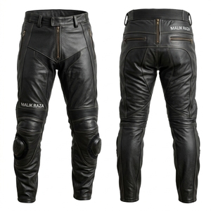 Pantalones de Motocicleta de Cuero Genuino para Hombre y Mujer, Medidas Individuales, Equipo de Carreras - Product Image 1