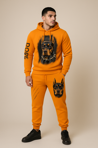 Mens Cotton Fleece Sweatshirt Jogger Outfit <b>Athletic</b> Gym Wear Professional Custom Design - Product Image 5