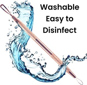 5 inch High Carbon Steel Face Comedone <b>Extractor</b> Tool | Professional Double-Ended Acne & <b>Blackhead</b> Remover - Product Image 3