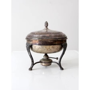 Olla Tradicional Martillada para Calentar Alimentos con Tapa de Cúpula y Soporte de Alambre, Cazuela Decorativa, Elegante Vajilla de Cocina - Product Image 4