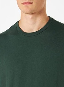 Camiseta de Algodón Verde Oscuro para Hombre, Manga Corta, Cuello Redondo, Corte Regular, Casual, Tie-Dye, Impresión Personalizada, Transpirable, Tejido Jersey de 320g - Product Image 5