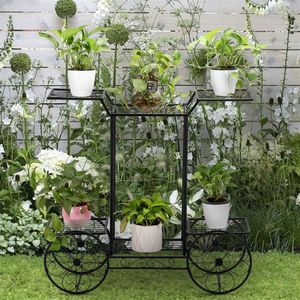 Artisasset Carrello da Giardino a 6 Ripiani Stile Parigino, Espositore per Vasi di Fiori e Piante per Casa, Giardino e Patio - Product Image 3