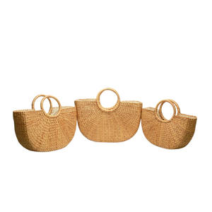 BEST SELLER Eco-Friendly Premium Fashionable Rattan Handbag High Quality Sustainable Durable Woven Summer Beach Bag Wholesale - Product Image 1