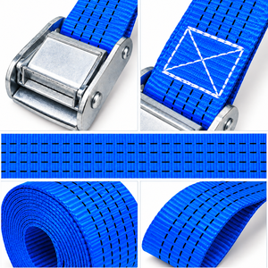 Sangle de fixation à boucle cam 50 mm en polyester 800 kg sans crochet pour la sécurisation de charges lourdes, usage intensif, fournisseur d'usine, fournisseur OEM - Product Image 3