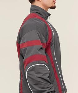 Premium Nylon Panel Work Windbreaker <b>Set</b> Custom Wholesale Factory Supplier USA Casual Fall Streetwear Hooded Jacket Pants Outfit - Product Image 4