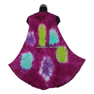 Nuevo Vestido Largo Tie Dye para la Playa, Vestido Informal de Verano para la Noche, Vestido Largo Maxi Tie Dye Hecho a Mano para Fiestas - Product Image 5