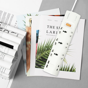 Cable de Extensión Universal con Puertos USB y 4 Tomas de Corriente, Regleta Eléctrica para Suministros Eléctricos - Product Image 3