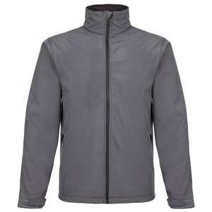 Chaqueta Soft Shell Gris para Hombre, Manga Larga, Cortavientos, Ropa de Otoño para Exteriores - Product Image 1