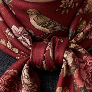 New High Quality Wholesale Women's <b>Square</b> <b>Scarves</b> 100% <b>Silk</b> Material Premium Solid Muslim Outdoor Use Custom Logo - Product Image 6