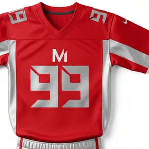 Uniforme de football américain sublimé sur mesure, logo personnalisé, tissu en maille respirant, vêtements d'équipe de football professionnels - Product Image 2