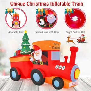 8.6 Feet <b>Outdoor</b> Christmas Inflatable <b>Train</b> Decorations Holiday Yard Decorations - Product Image 3