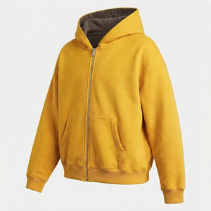 Sweat-shirts à fermeture éclair pour hommes, qualité supérieure, entièrement zippés, en molleton, avec logo personnalisé, service OEM, taille OEM, fabricant de marques privées - Product Image 4