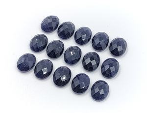 Aventurine bleue de qualité AAA, cabochon ovale facetté, pierre précieuse naturelle à 100 %, 13*10 mm, pour la création de bijoux, prix de gros. - Product Image 4