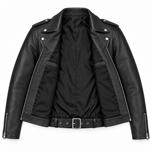 Blouson de moto en cuir personnalisé pour homme avec logo frontal, imperméable, à capuche, style vintage, vêtement d'extérieur d'hiver, haute qualité, fournisseur OEM ODM - Product Image 3