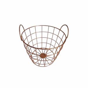 Rectangular Metal Wire Storage <b>Basket</b> With Handles Simple Style Multi-Purpose Neatening Organizer Bathroom and <b>Linen</b> Storage - Product Image 6