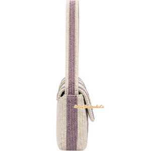 Bolso de hombro con cuentas Martini, Bolso de mano para cócteles, Bolso de fiesta hecho a mano, Bolso elegante y llamativo, Clutch para la noche de chicas, Bolso de cuentas estético - Product Image 1