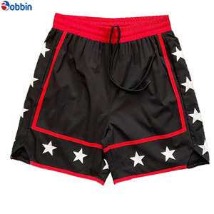 Shorts pour hommes personnalisés, best-sellers, pas chers, patchwork, impression sérigraphique, polyester, pour la course à pied, le basketball, l'entraînement, respirants, pour la salle de sport - Product Image 1