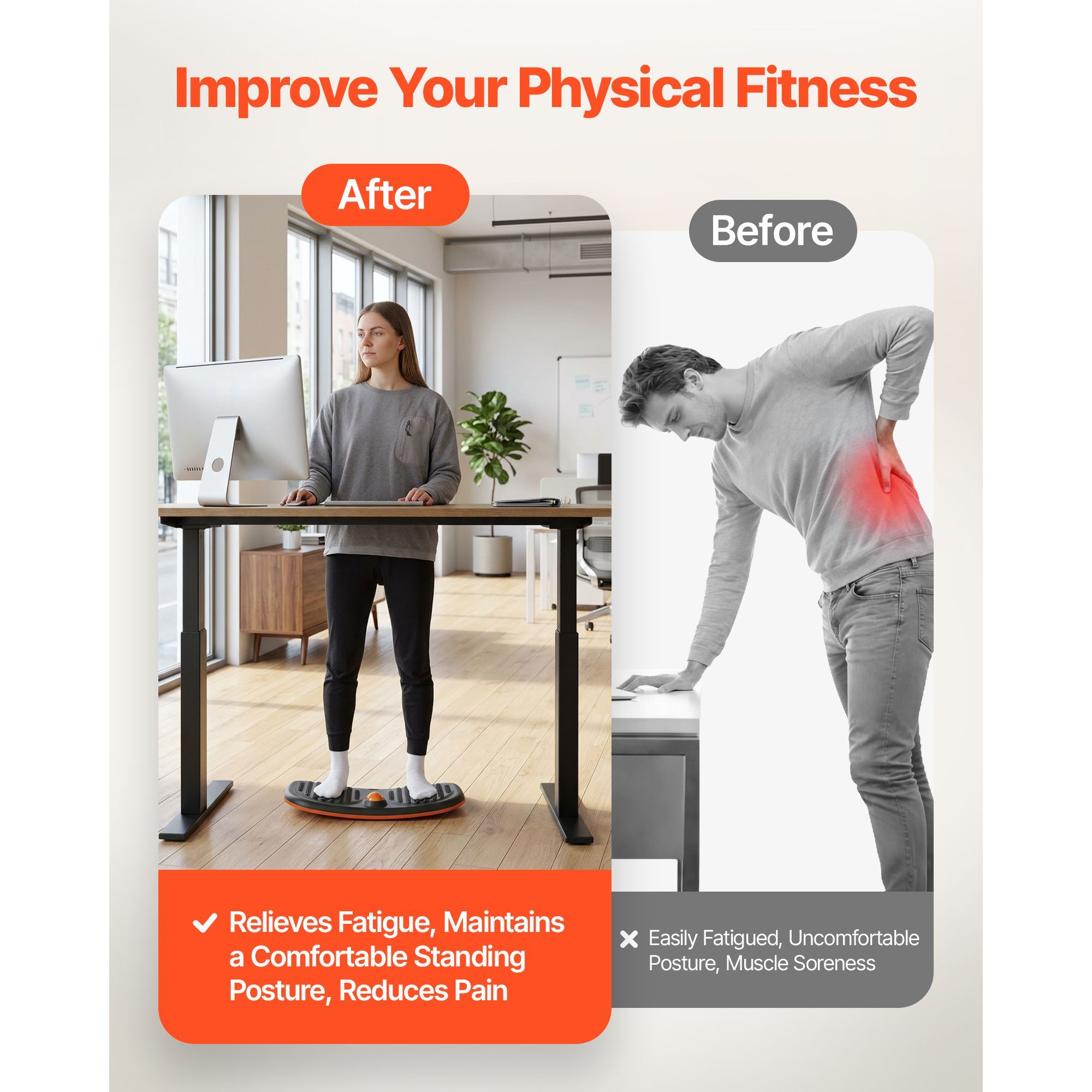 # Premium Adult Balance Board – Compact Core Workout Trainer for Home Gym Fitness & Stability Exercises - View 2