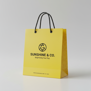 ถุงกระดาษช้อปปิ้งคุณภาพสูง ทำมือ เป็นมิตรกับสิ่งแวดล้อม พิมพ์โลโก้ได้ตามต้องการ เคลือบผิวอย่างดี สำหรับบรรจุภัณฑ์เสื้อผ้า ของขวัญ และซูเปอร์มาร์เก็ต - Product Image 5