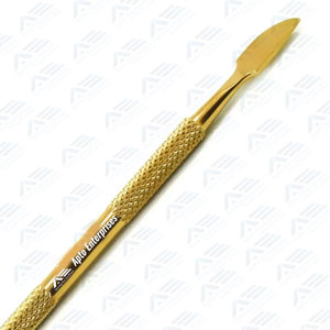 Pousse-cuticules en acier inoxydable, outils de pédicure et de manucure, lime à ongles, équipement de beauté, pousse-cuticules doré pour manucure et pédicure - Product Image 5