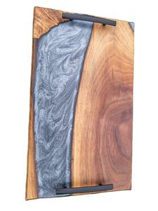 Plateau artistique en bois de résine époxy fabriqué à la main pour des idées de cadeaux uniques et des célébrations spéciales pour l'approvisionnement mondial - Product Image 2