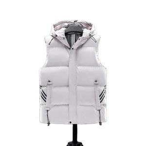 Chaleco de invierno unisex superventas a prueba de viento Reversible transpirable 100% poliéster algodón acolchado lona impermeable logotipo personalizado - Product Image 2