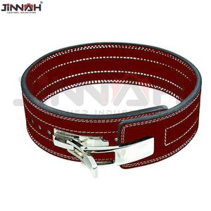 Cinturón de levantamiento de pesas de cuero vacuno personalizado de alta calidad para gimnasio, fitness profesional, diseño ligero con palanca. - Product Image 6