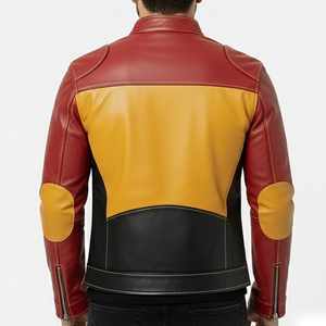 Men's Black Leather <b>Jacket</b> Motorcycle Fashion Winter <b>Jacket</b> Men Slim Fit Leather <b>Biker</b> <b>Jacket</b> Coat Wholesale Leather <b>Jackets</b> - Product Image 2